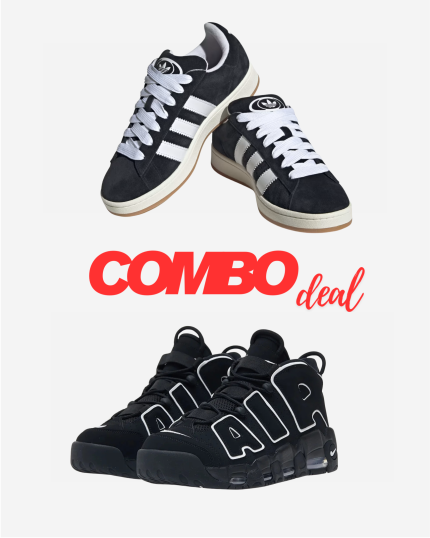 Adidas Campus + Nike Air More Uptempo