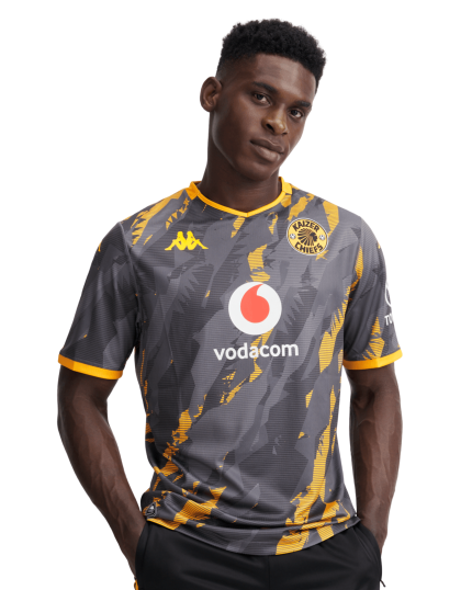 Kappa Mens Kaizer Chiefs Home 25/26 Yellow Stadium Jersey
